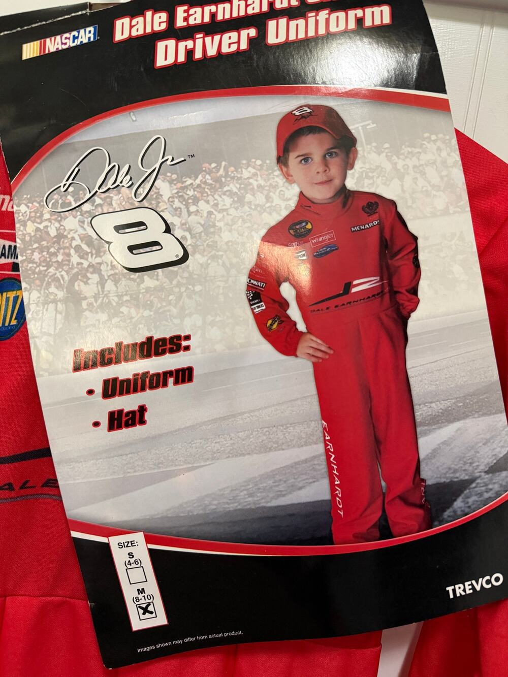 NWT Vintage Dale Earnhardt Jr #8 NASCAR Racing Suit Costume Trevco Kids M 8-10